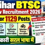Bihar BTSC New Recruitment 2026: Online Apply for 1129 Posts,Check,Eligibility, Age Limit,Application & Selection Process?