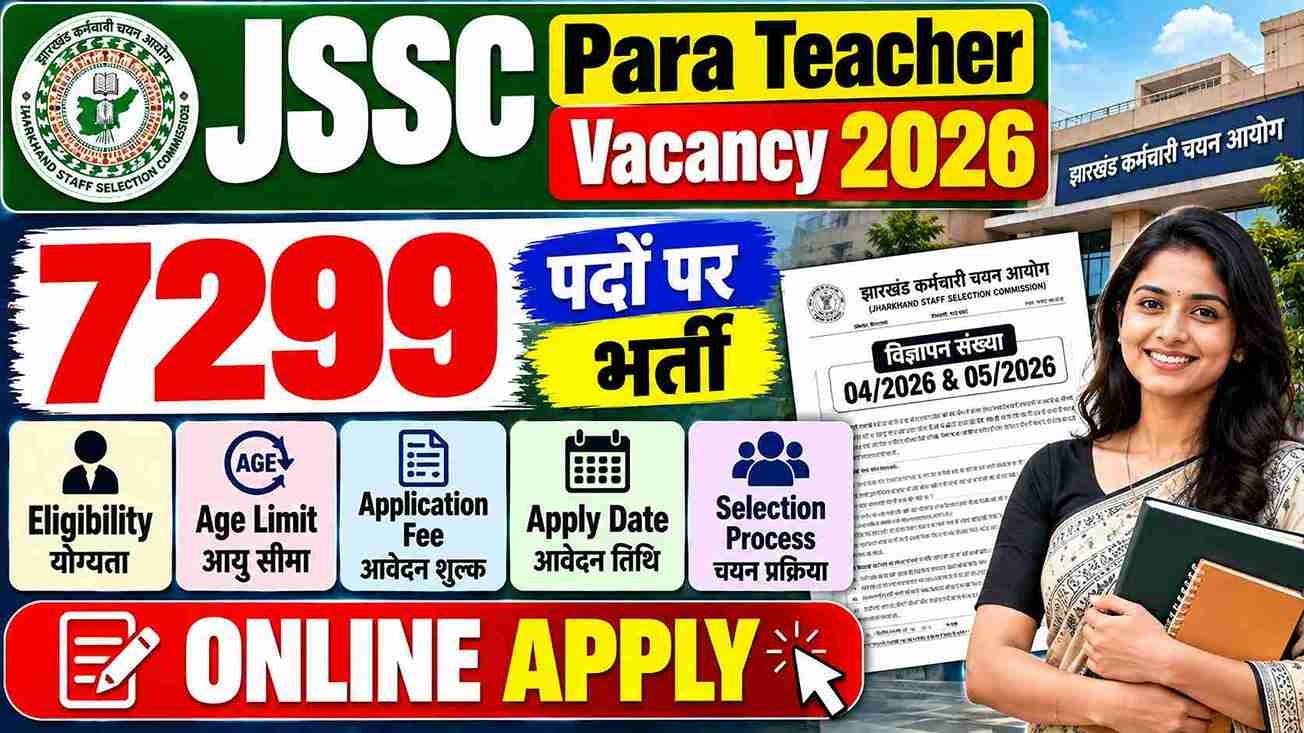 JSSC Para Teacher Vacancy 2026
