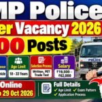 MP Police Driver Vacancy 2026 : Online Apply for 1000 Constable Driver Posts,Check,Eligibility, Age Limit,Application & Selection Process?