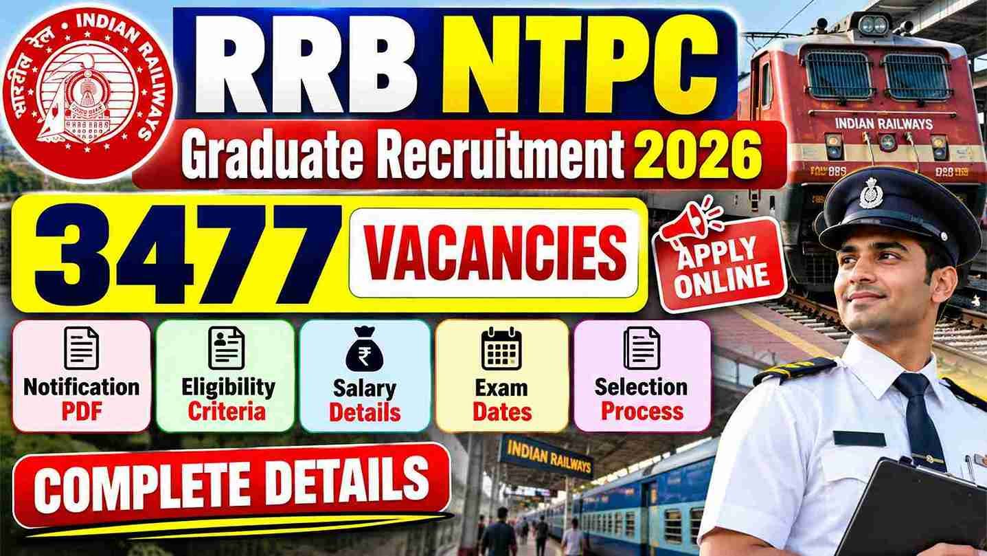 RRB NTPC Graduate Level Recruitment 2026