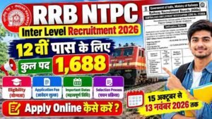 RRB NTPC Inter Level Recruitment