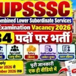 UPSSSC Combined Lower Subordinate Services Vacancy 2026: Online Apply For 1784 Posts, Age,Posts, Eligibility, Salary, Application Fee, Selection Process?